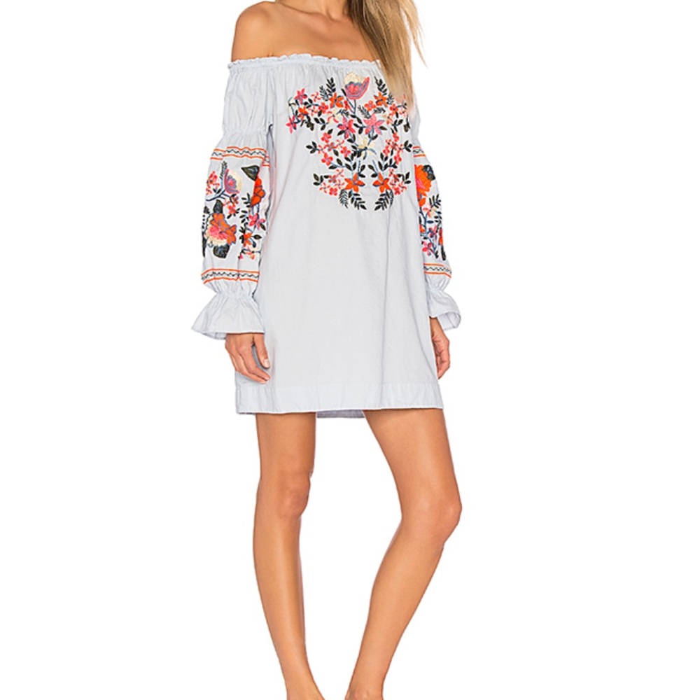 FLEUR DU JOUR MINI IN LIGHT BLUE // Worn once
